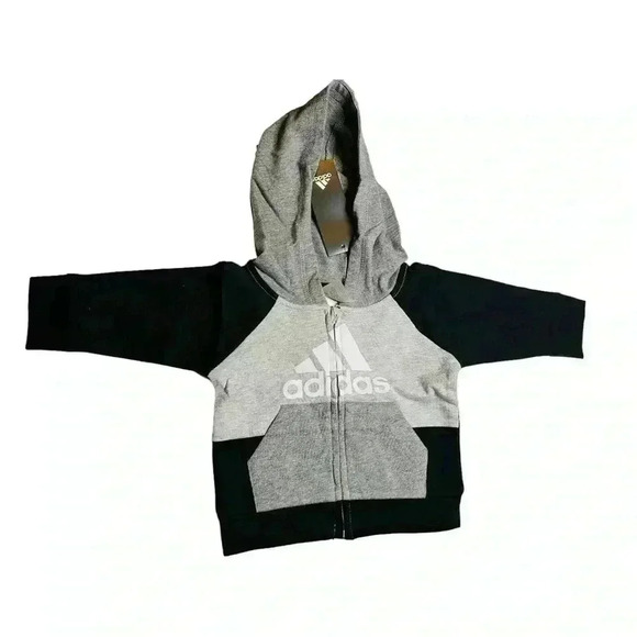 Baby Boys Adidas Color Block Long Sleeve Jacket and Pants Set, Size 3 Months - Picture 5 of 6